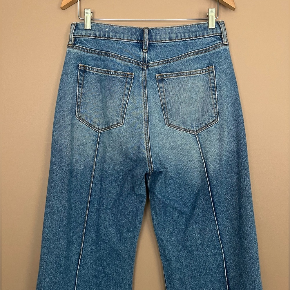 {LOFT} High Rise Super Flare Jeans in Vintage Indigo Wash - Womens 28 / 6 - NWT - Picture 6 of 11